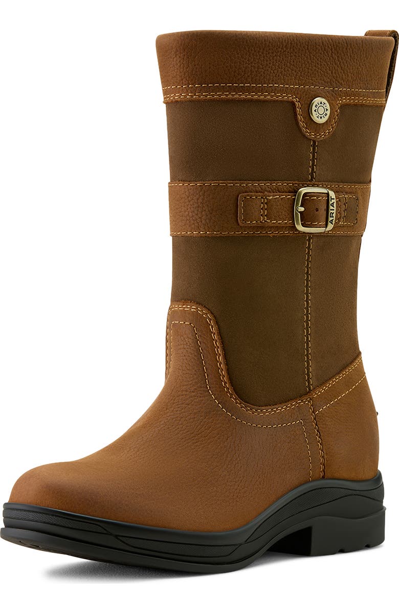 Ariat Bampton Waterproof Boot, Main, color, Baked Brown