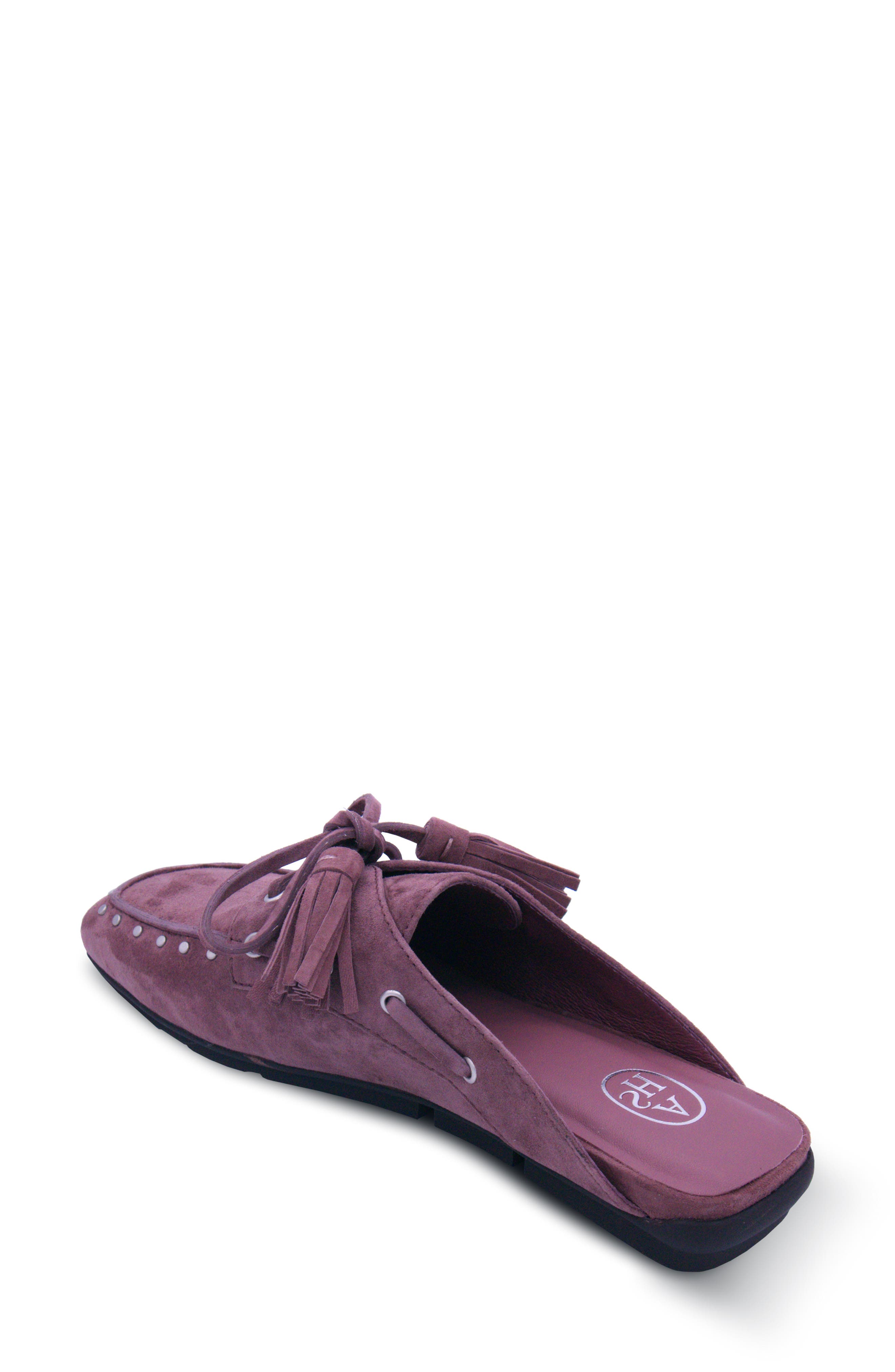 Bavaria Studded Lace-Up Mule, Alternate, color, ROSE BROWN