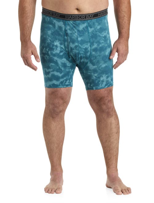HARBOR BAY BY DXL HARBOR BAY BY DXL TIE DYE PERFORMANCE BOXER BRIEFS