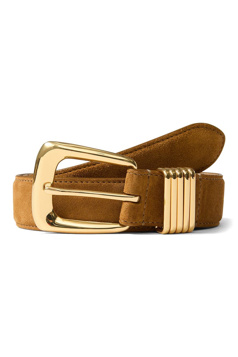 Arch Suede Belt, Alternate, color, ACORN