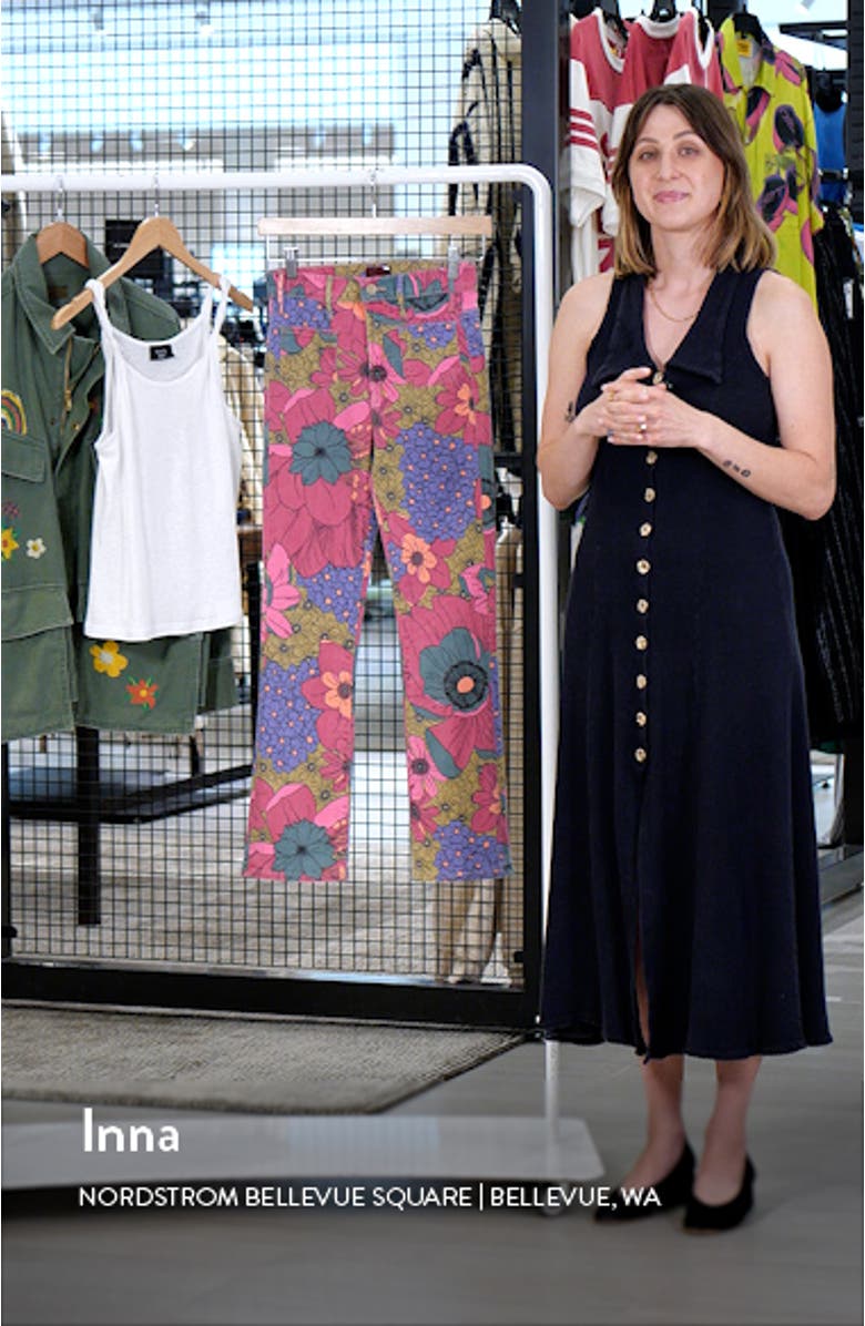 Insider Flood Patch Pocket Crop Bootcut Jeans, sales video thumbnail