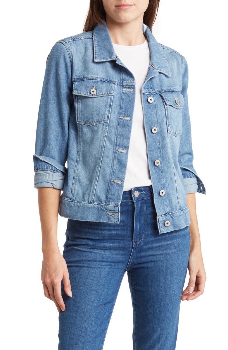 PAIGE Aveline Denim Jacket, Main, color, Leanna