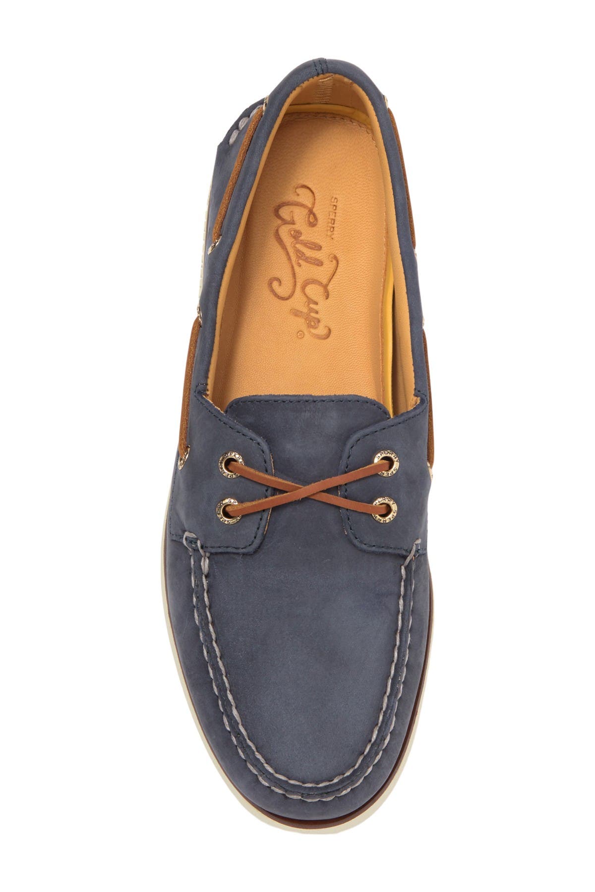 SPERRY TOP-SIDER<sup>®</sup> Gold Cup Authentic Original Cross Lace Boat Shoe, Alternate, color, 