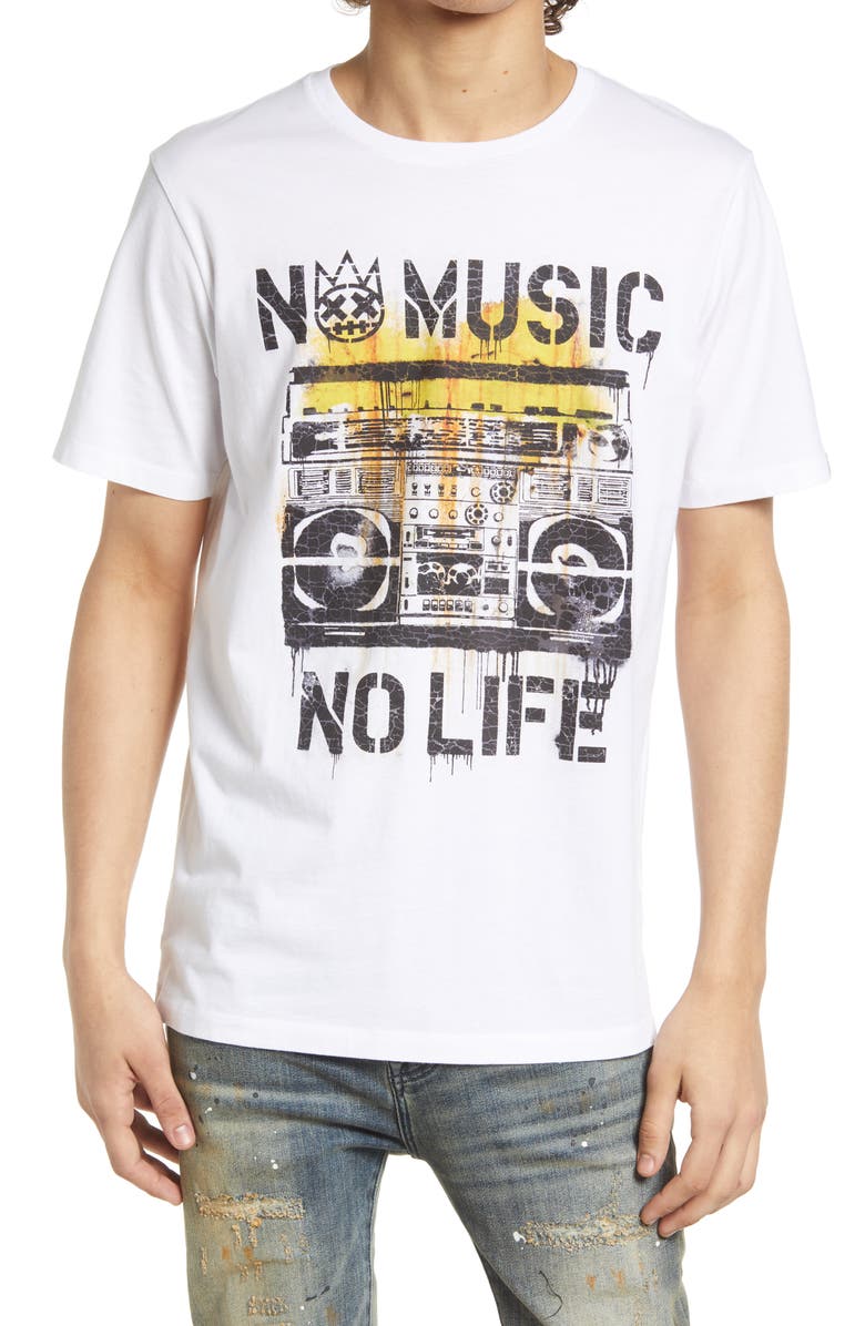 Cult of Individuality Men's No Music Graphic Tee, Main, color,
