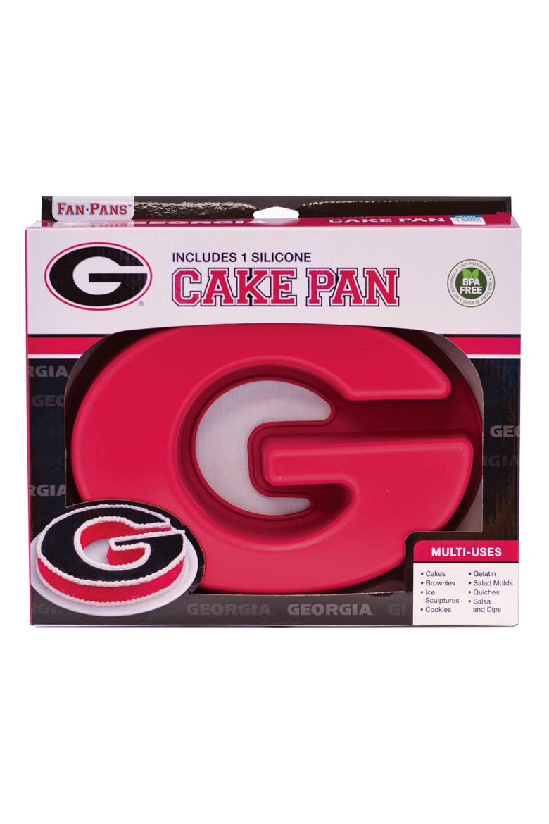 Georgia Bulldogs Cake Pan, Main, color, Red