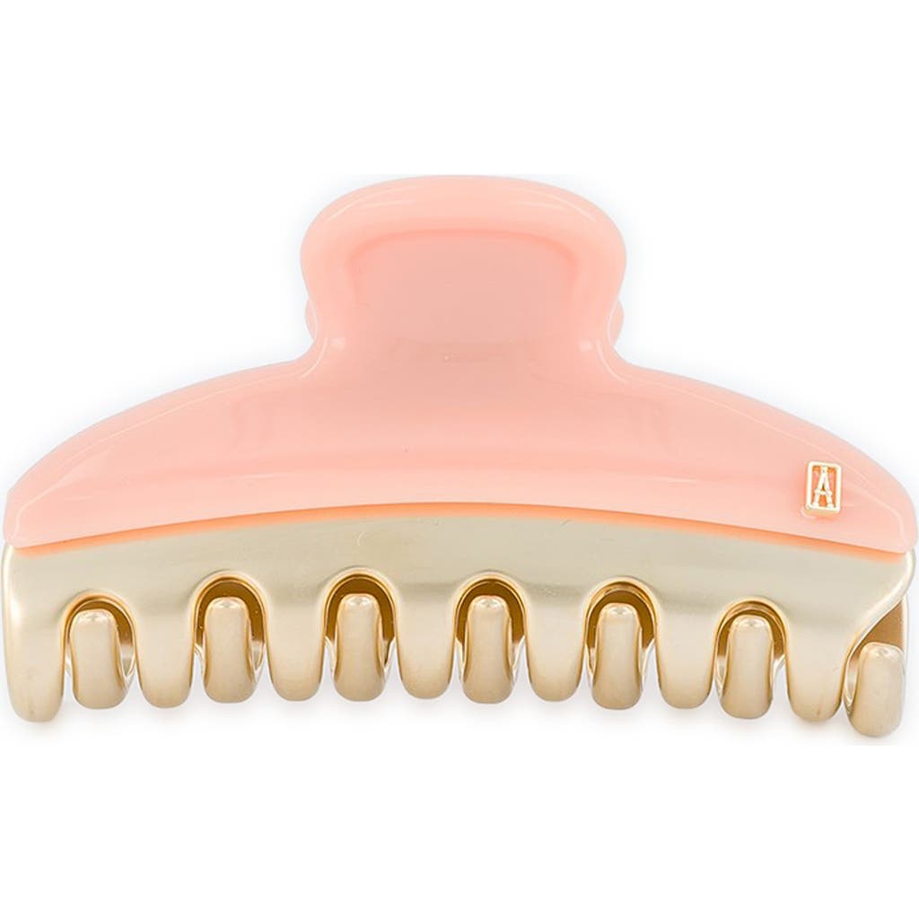 Alexandre De Paris Medium Two-tone Claw Clip In Orange