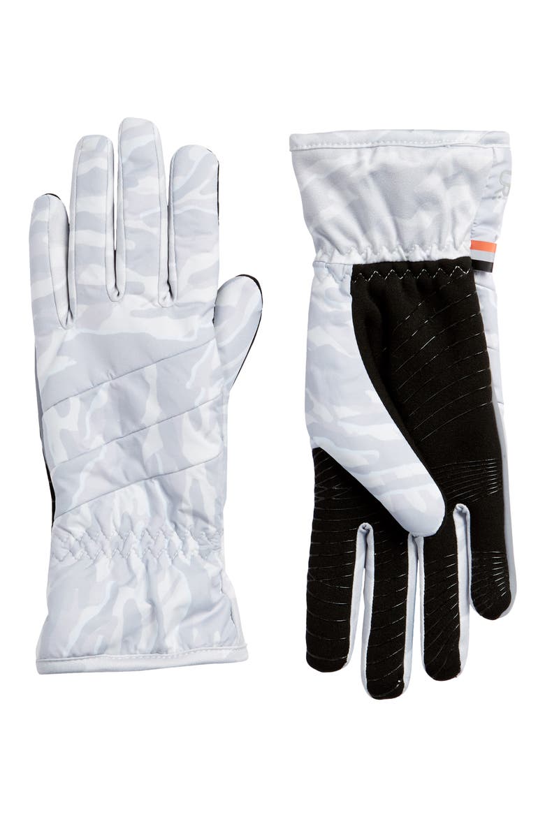 Weatherproof Touchscreen-Compatible Gloves, Main, color, LIGHT GREY CAMO