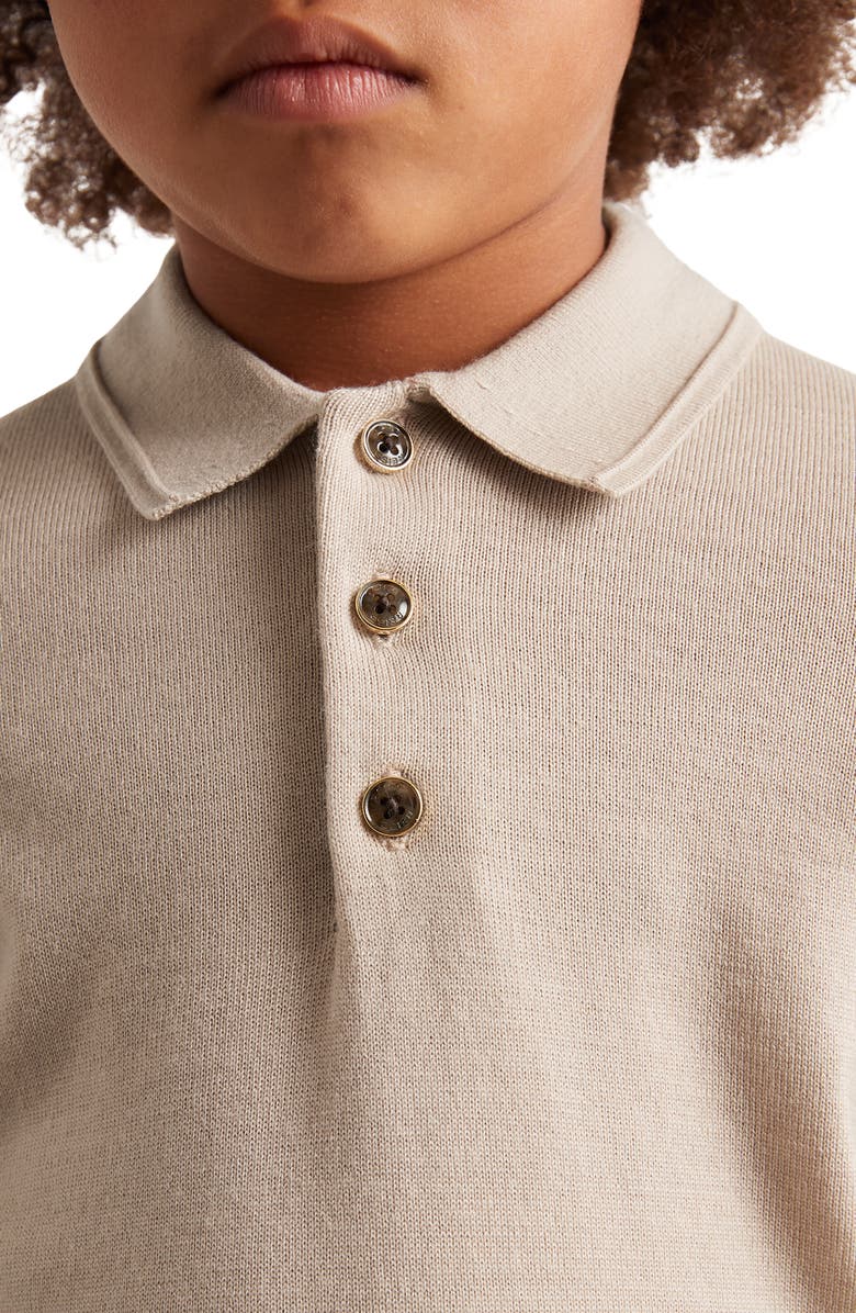 Reiss Kids' Trafford Jr. Wool Polo Sweater, Alternate, color, 
