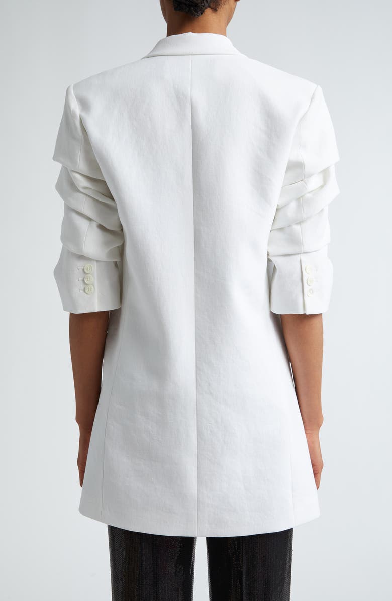 Michael Kors Collection Crush Sleeve Linen Blazer, Alternate, color, 