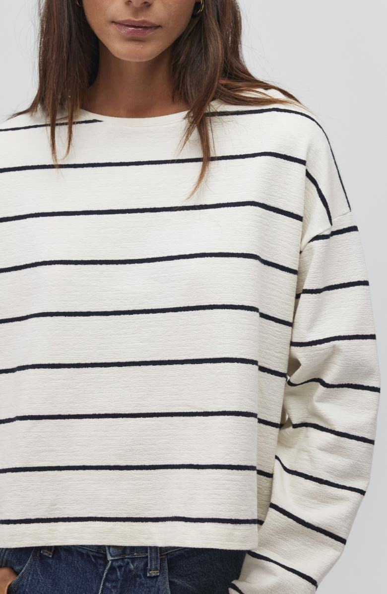 Mavi Jeans Stripe Cotton Sweater, Alternate, color,