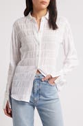 FRAME The Smocked Button-Up Shirt