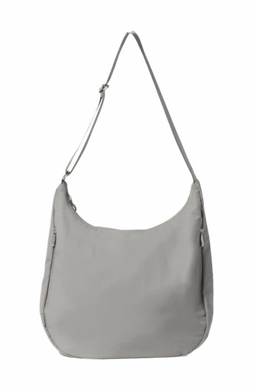 Baggallini Swift Hobo Crossbody In B-lite Silver Sand
