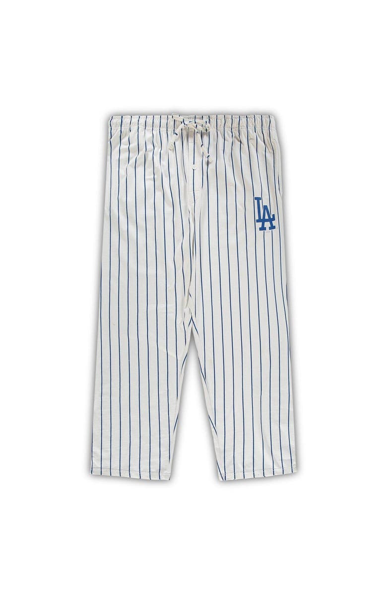 CONCEPTS SPORT Men's Concepts Sport White/Royal Los Angeles Dodgers Big & Tall Pinstripe Sleep Set, Alternate, color, 