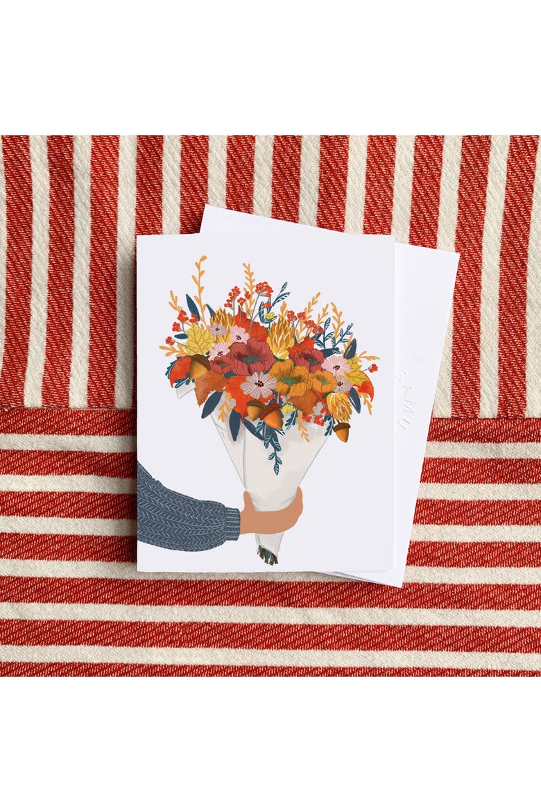 Fall/Halloween Greeting Cards "Autumn Bouquet", Alternate, color, Multi-Pack
