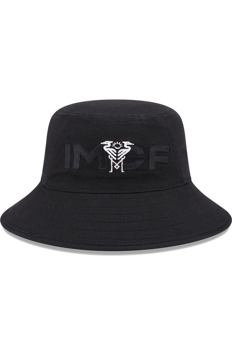 New Era Men's New Era Black Inter Miami CF Kick Off Bucket Hat, Main, color,