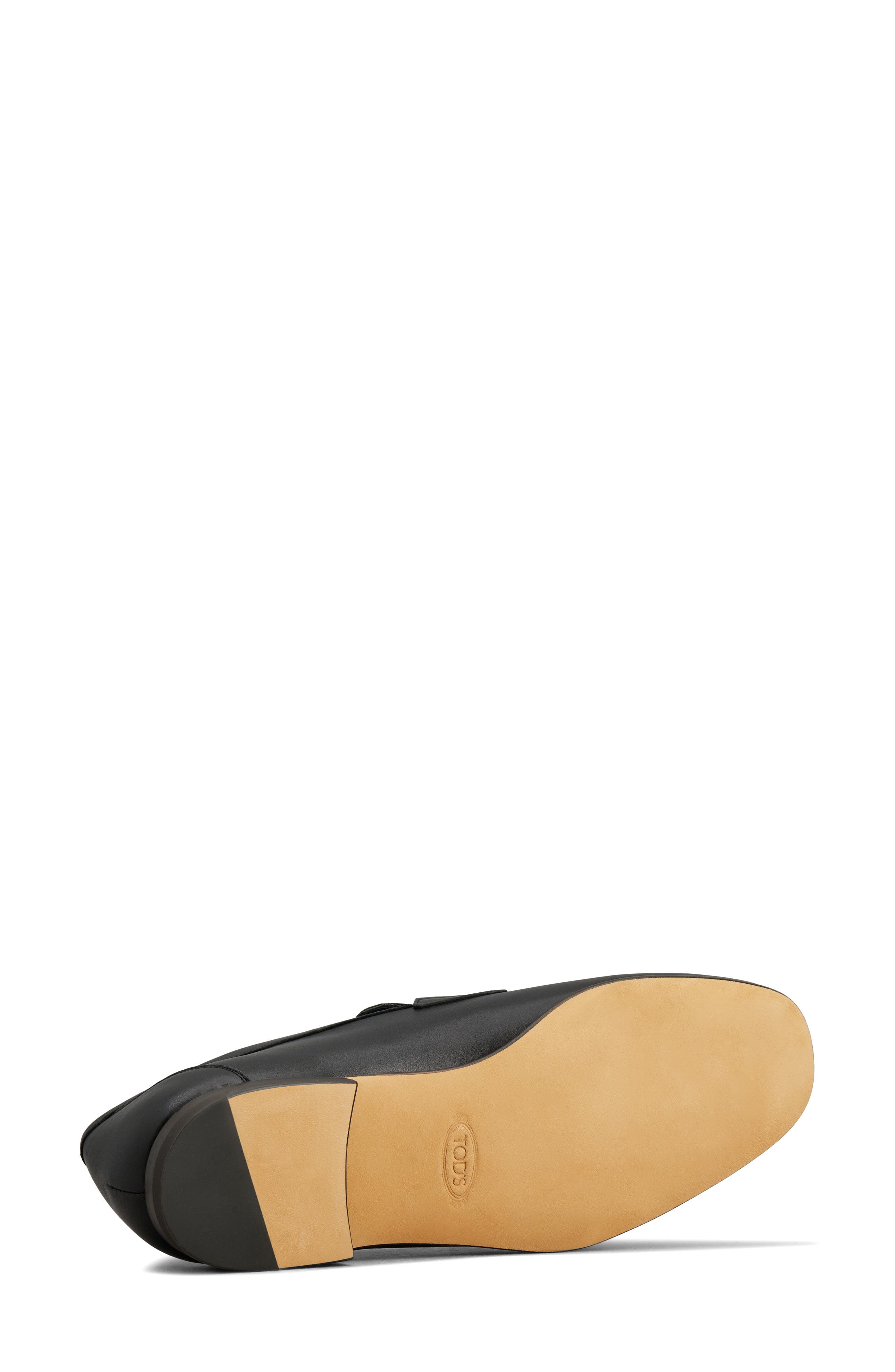 Tod's Deconstructed Penny Loafer, Alternate, color, Nero