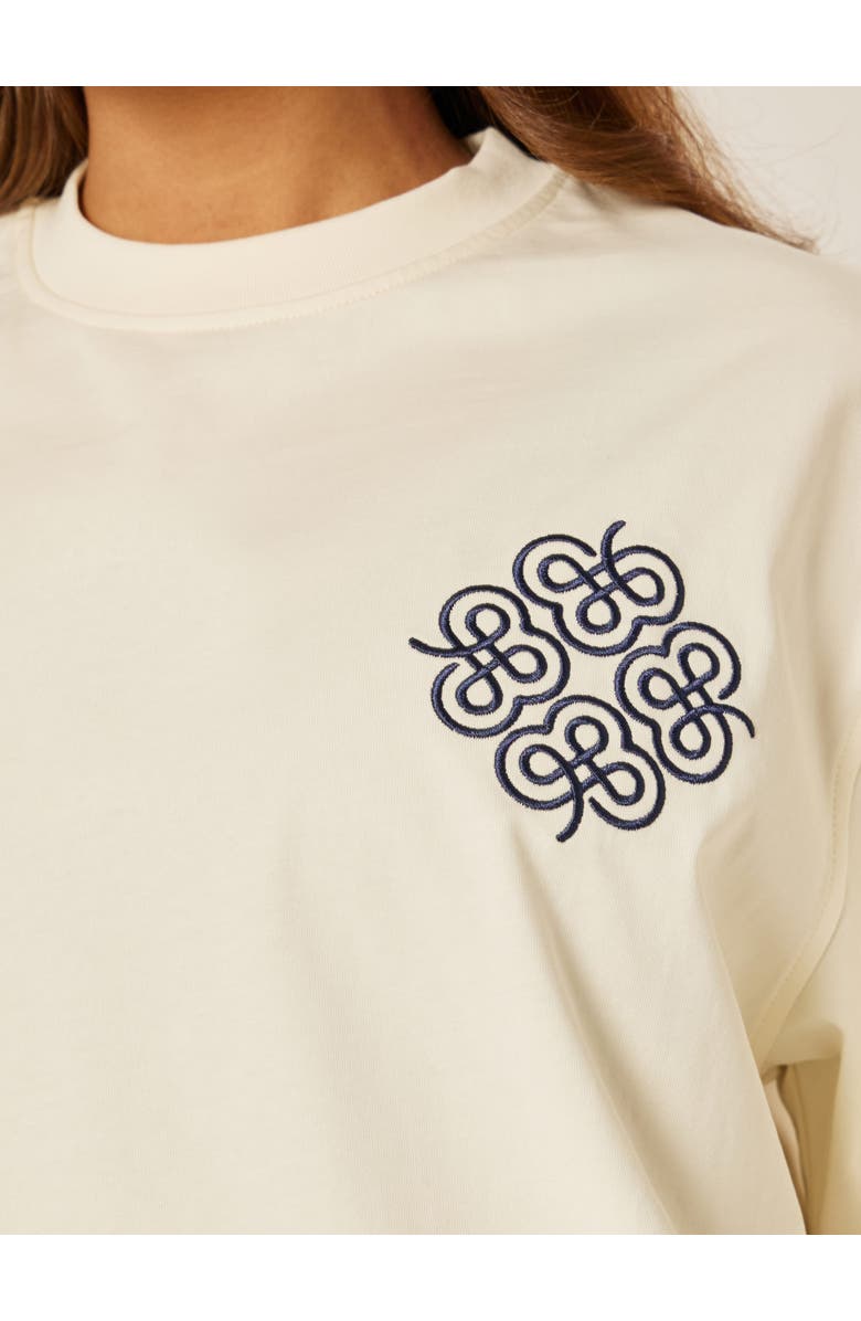 Be Athletica Be The Ace Crew Neck Oversized T-Shirt, Alternate, color, Off-White