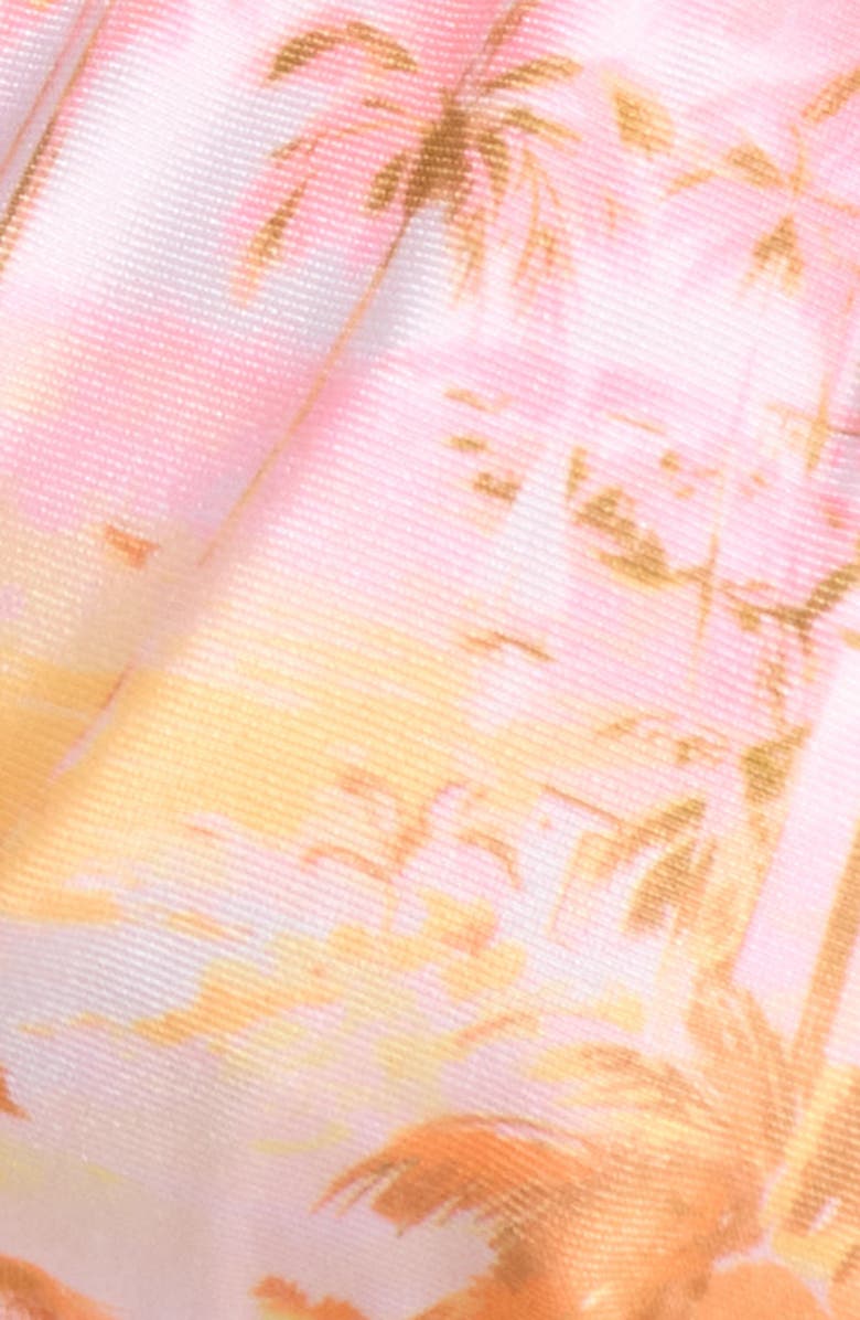 Kulani Kinis Knotted Halter Bikini Top, Alternate, color, Wild Skies