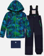 Deux par Deux Play Checkered Jacket & Pants Two Piece Snowsuit