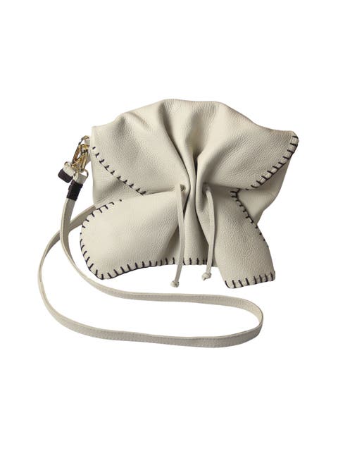 Full Size Convertible Butterfly Lambskin Crossbody Bag