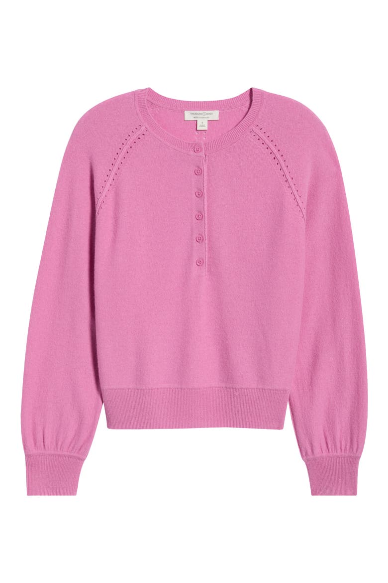 Wool & Cashmere Blend Henley Sweater, Alternate, color, PINK PRINCE