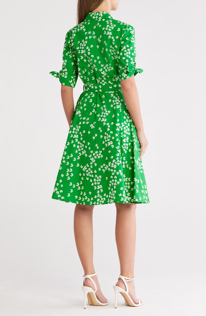 Calvin Klein Short Sleeve Cotton Shirtdress, Alternate, color, 