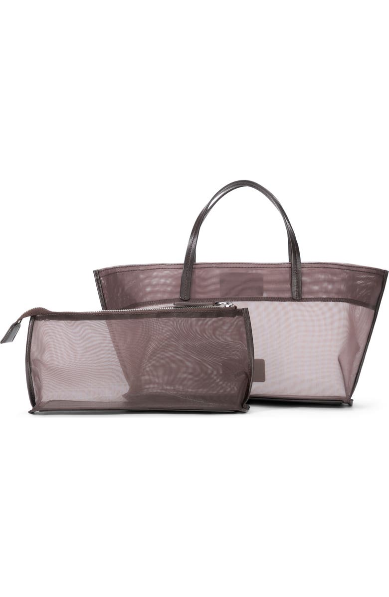 STAUD Mini Christos Mesh Tote, Alternate, color, Espresso