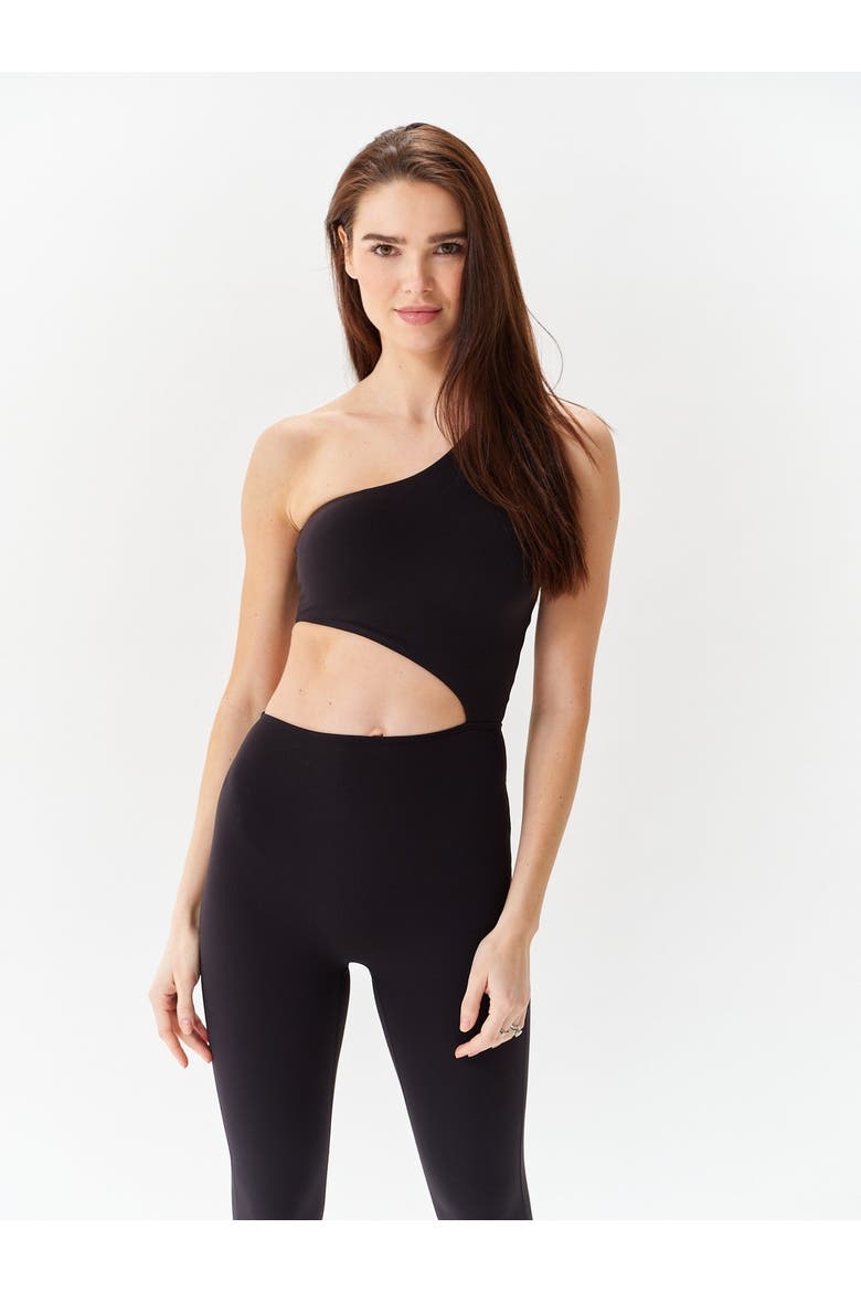 Off-Shoulder Jumpsuit, Alternate, color, Black