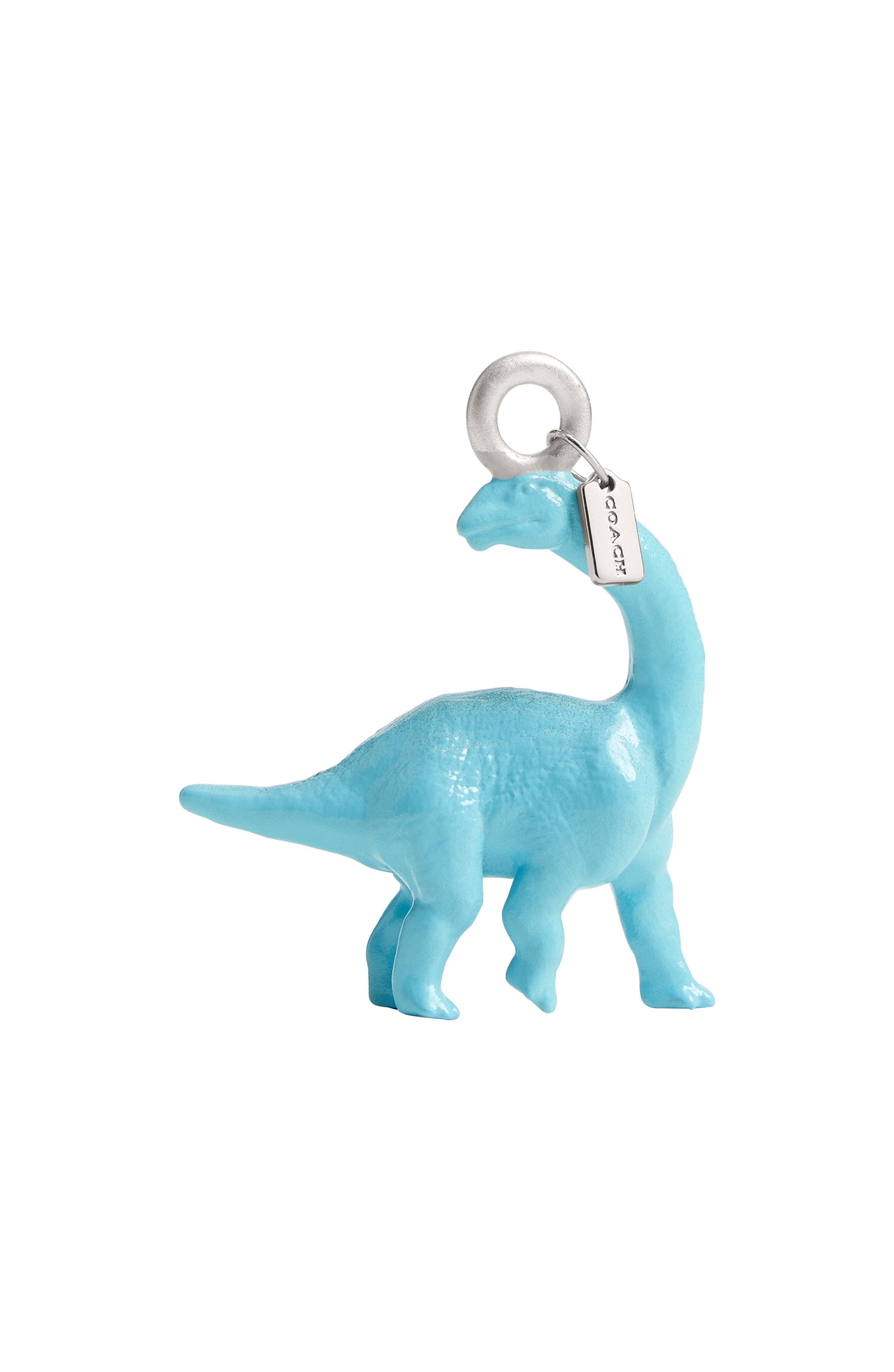 Small Dinosaur Shoe Charm, Main, color, BLUE