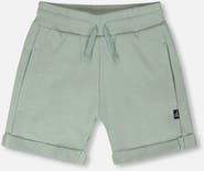 Deux par Deux Elastic Waist with Drawstring French Terry Shorts