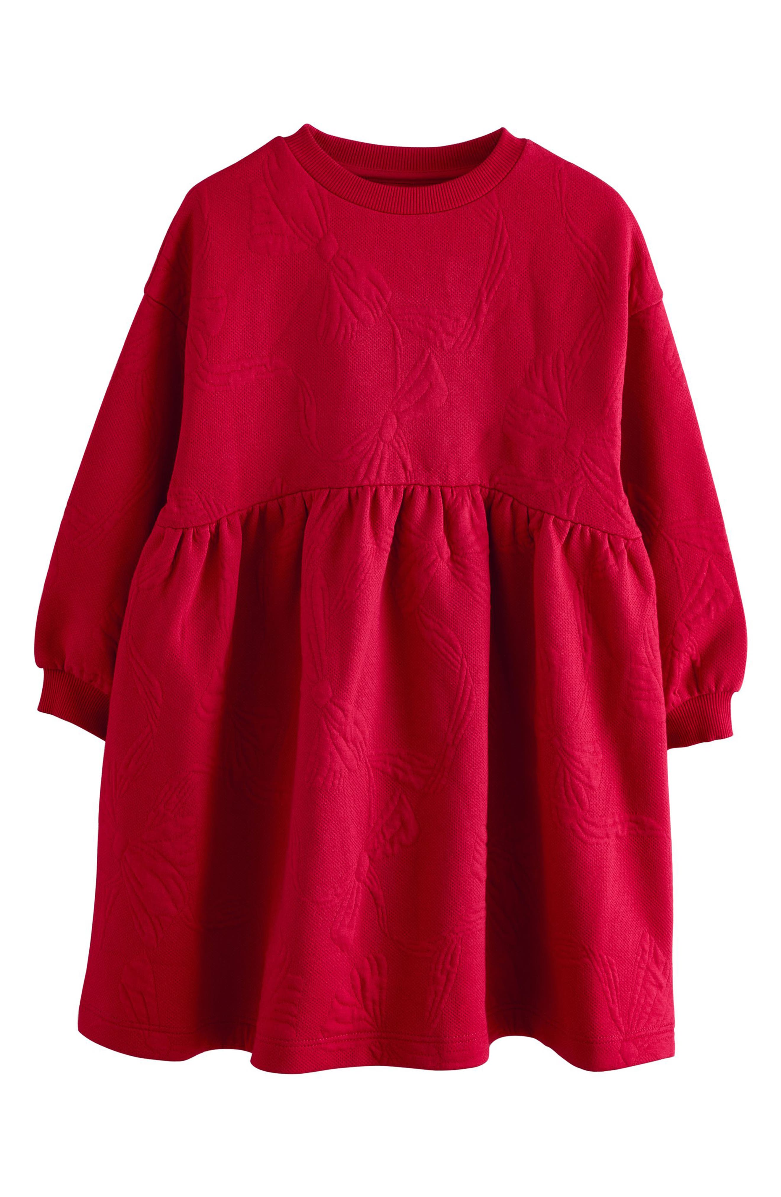 NEXT Kids' Bow Sweatshirt Dress
