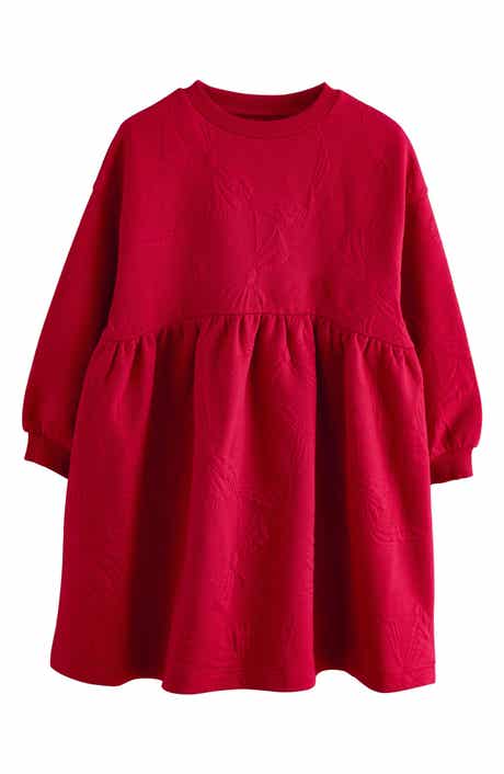 NEXT Kids' Bow Sweatshirt Dress