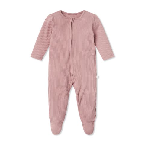 Ribbed Two Way Zip-Up Sleepsuit (Baby)