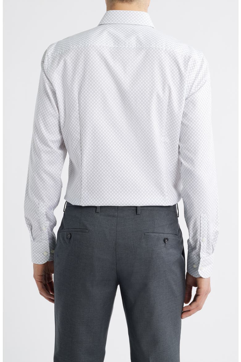 Hank Kent Slim Fit Stretch Cotton Dresss Shirt, Alternate, color, WHITE