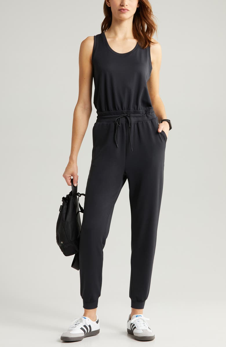 Zella Lift Off Jumpsuit, Alternate, color, 