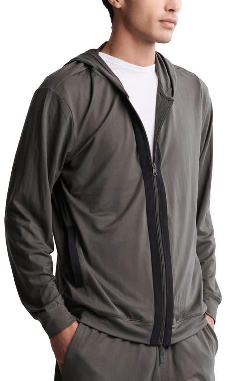 Barefoot Dreams Malibu Collection® Butterchic Zip Hoodie In Gray