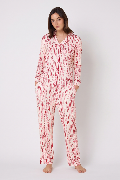 Striped Pima Knit Pajama Set