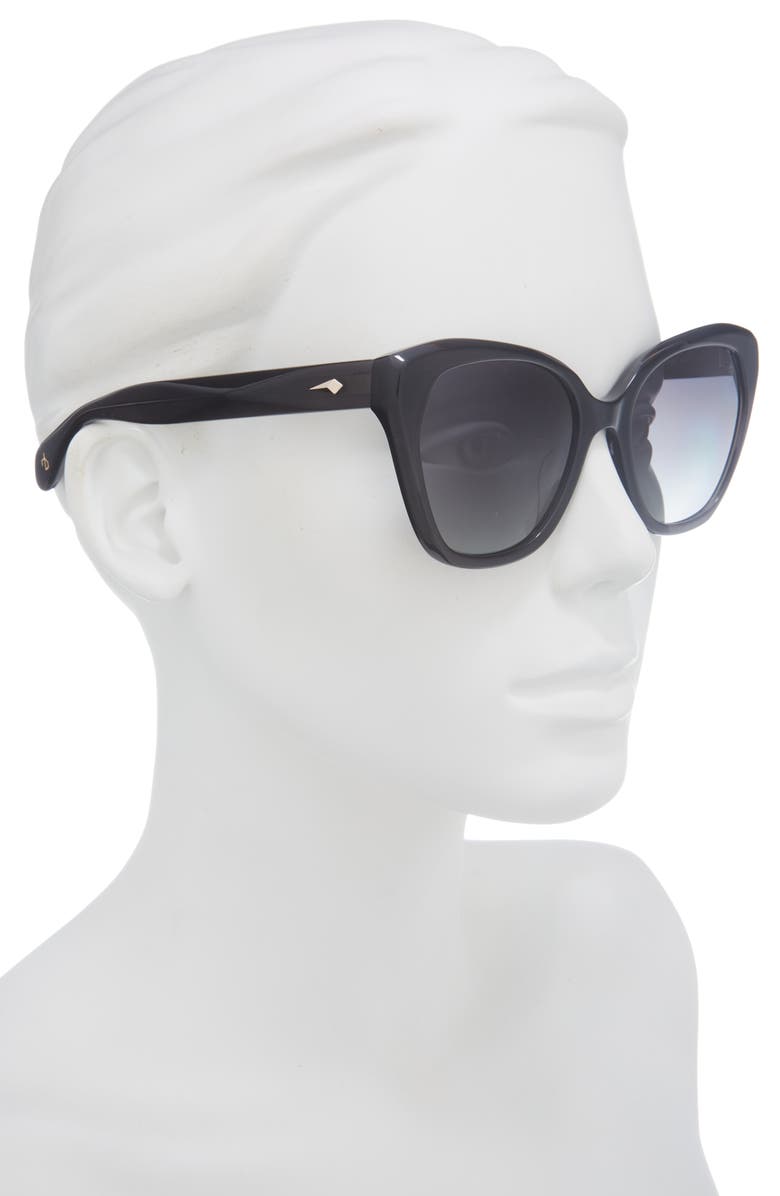rag & bone 54mm Cat Eye Sunglasses, Alternate, color, Dark Grey