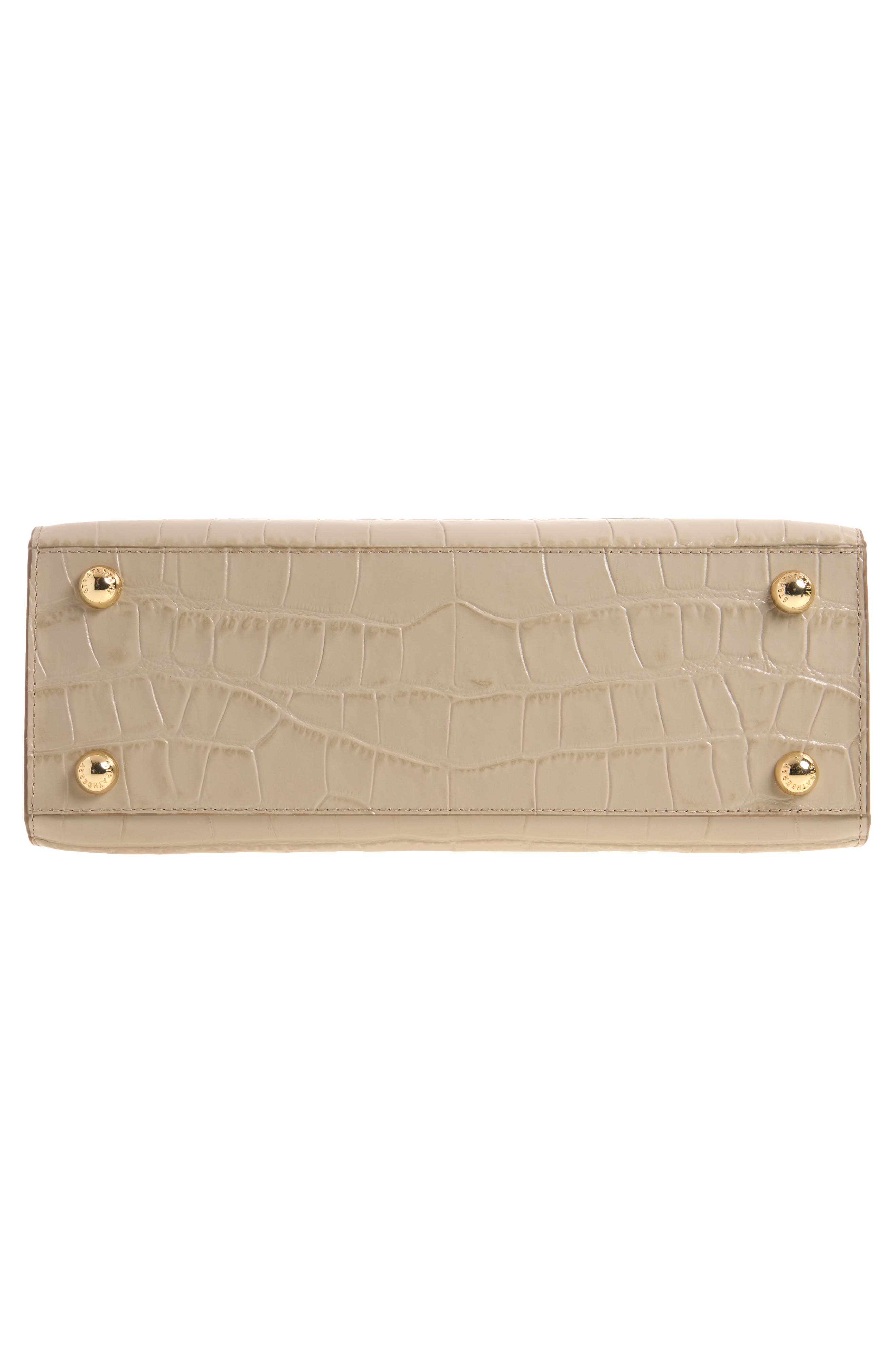 Midi Croc Embossed Tote, Alternate, color, LIGHT TAUPE