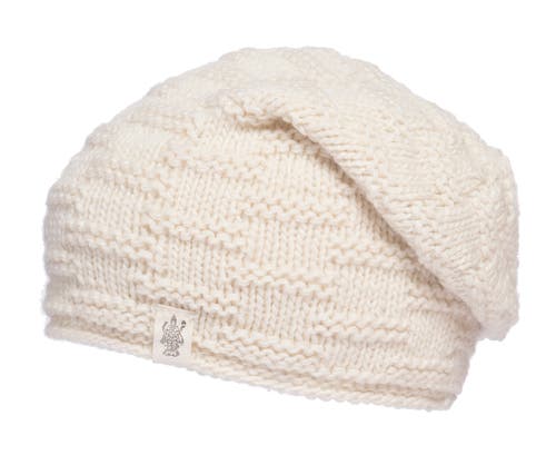 Nirvanna Designs Elevated Slouch Hat In White