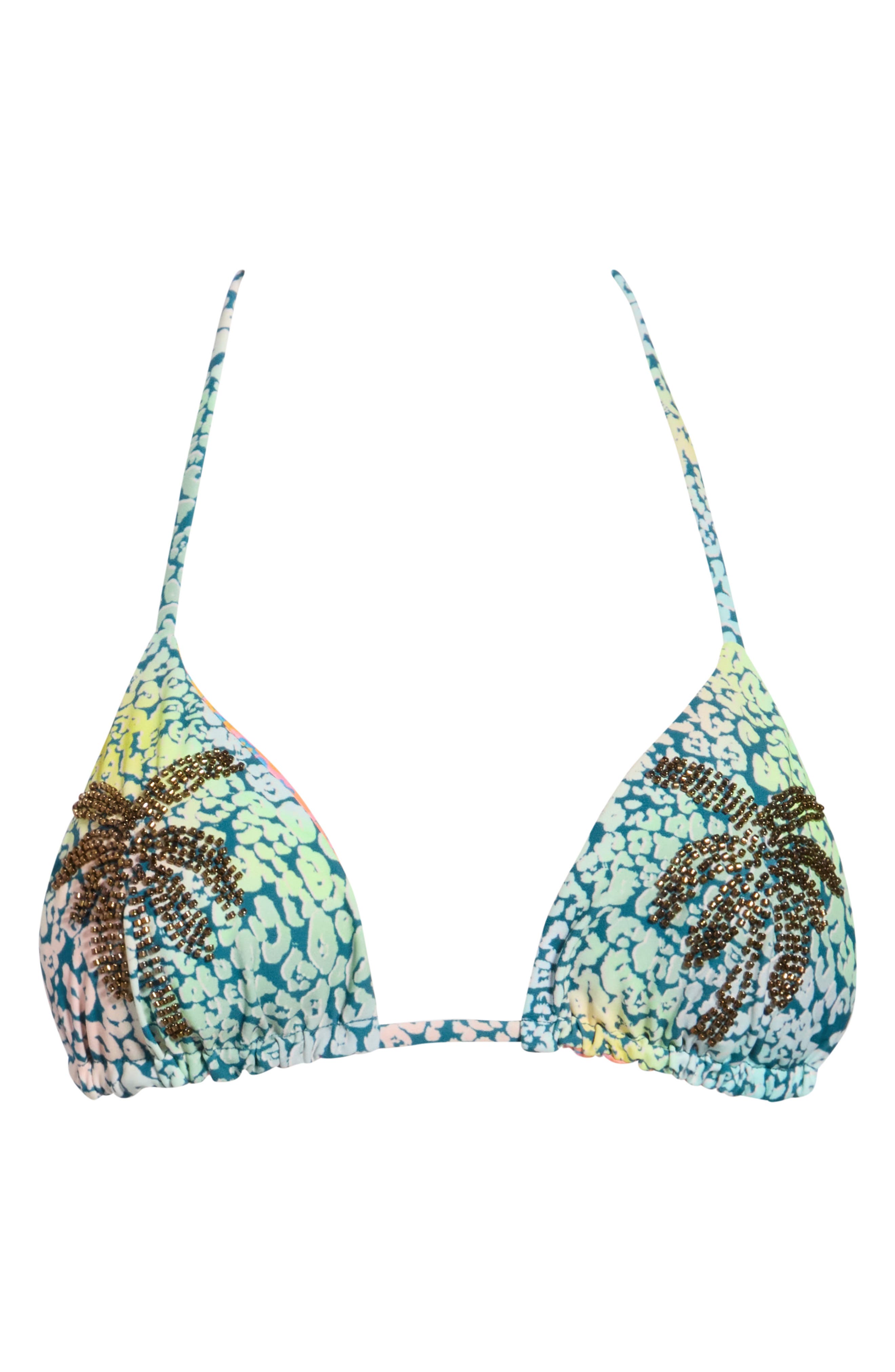 Balmy Embroidered Triangle Swim Top