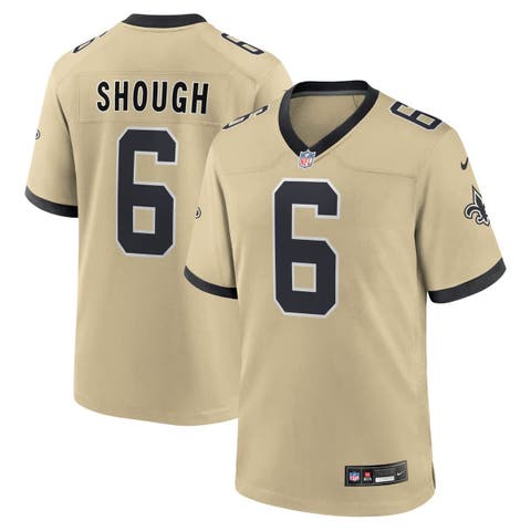 Men's Nike Tyler Shough Gold New Orleans Saints Alternate Game Player Jersey
