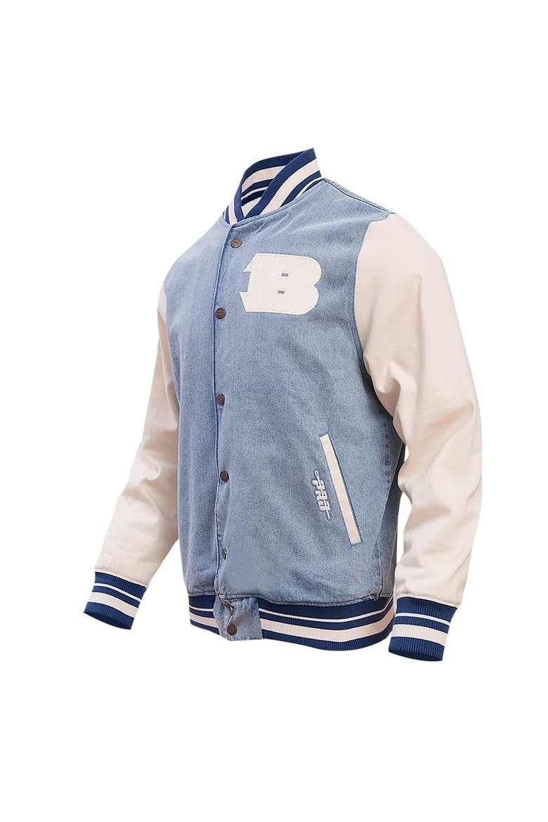 Men's Pro Standard  Denim Cincinnati Bengals Varsity Blues Full-Snap Varsity Jacket, Alternate, color, Denim