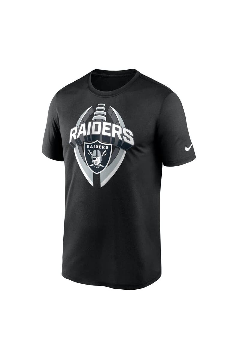 Nike Men's Nike Black Las Vegas Raiders Big & Tall Primetime Legend Icon Performance T-Shirt, Alternate, color, Black