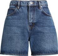 FRAME The Easy High Waist Denim Shorts