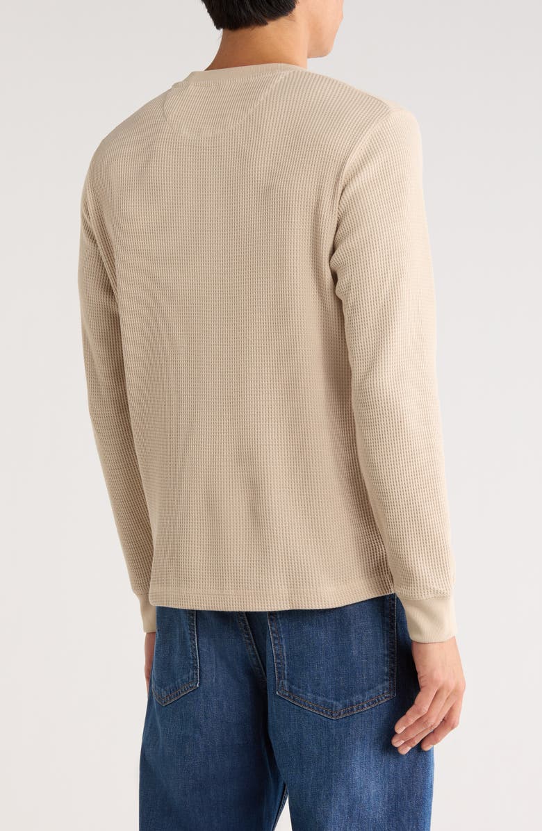 DENIM AND FLOWER Waffle Stitch Crewneck T-Shirt, Alternate, color, Natural