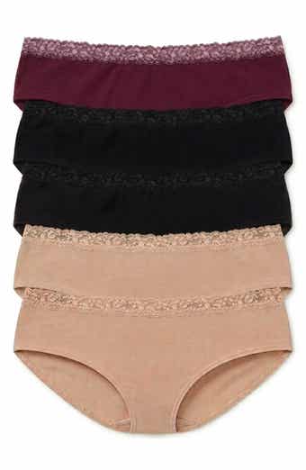 Finishing Touch 5-Pack Lace Trim Hipster Panties