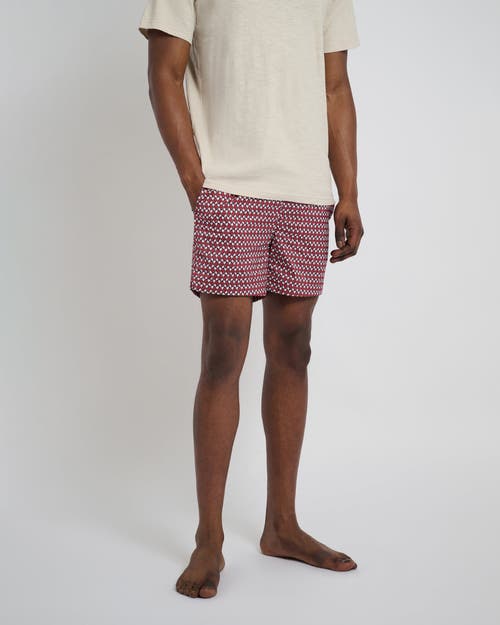 Onia Men's Charles Geometric Swim Trunks, 5" Inseam In Picante Multi