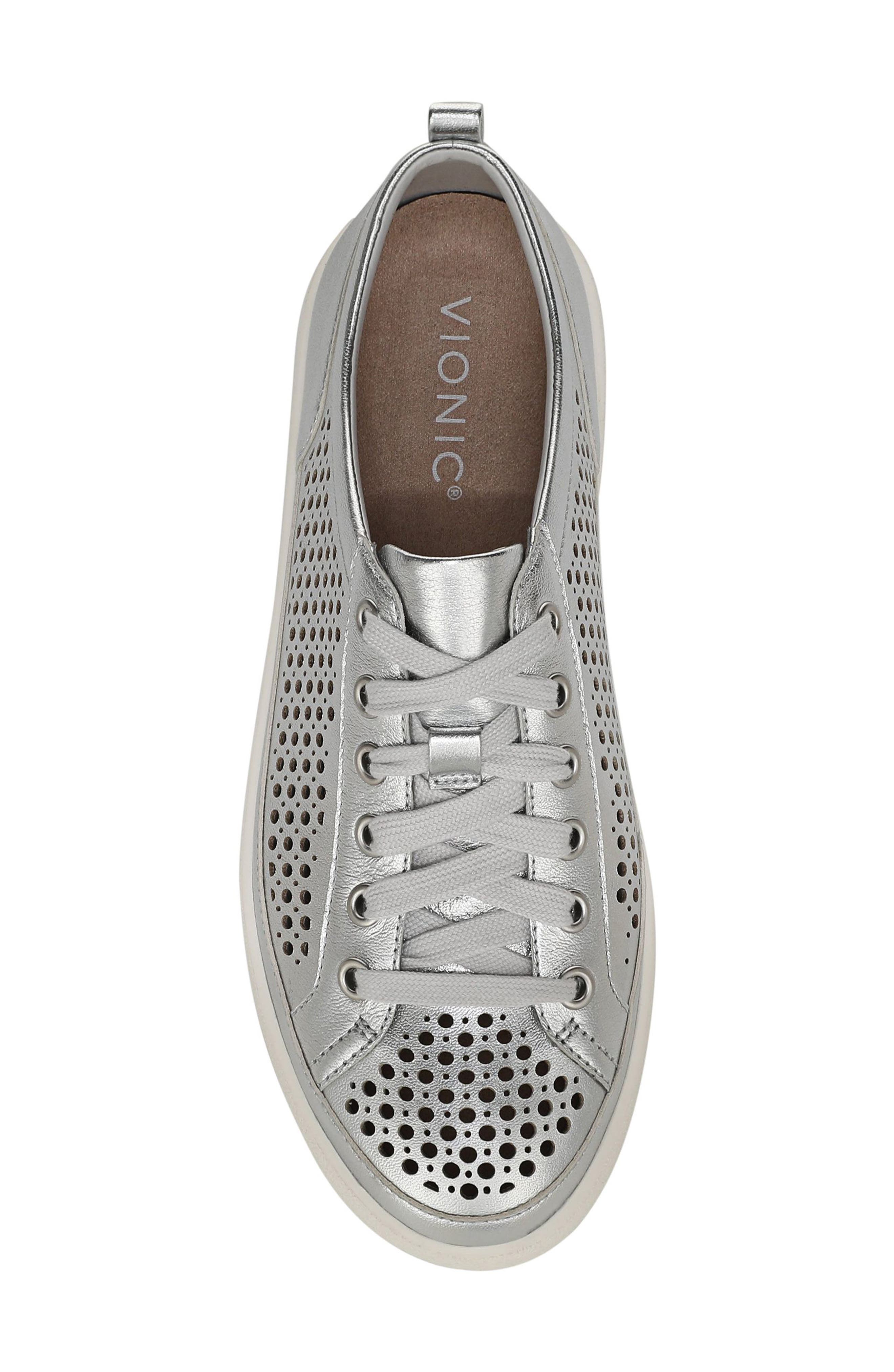 Vionic Winny Perf Sneaker, Alternate, color, Silver