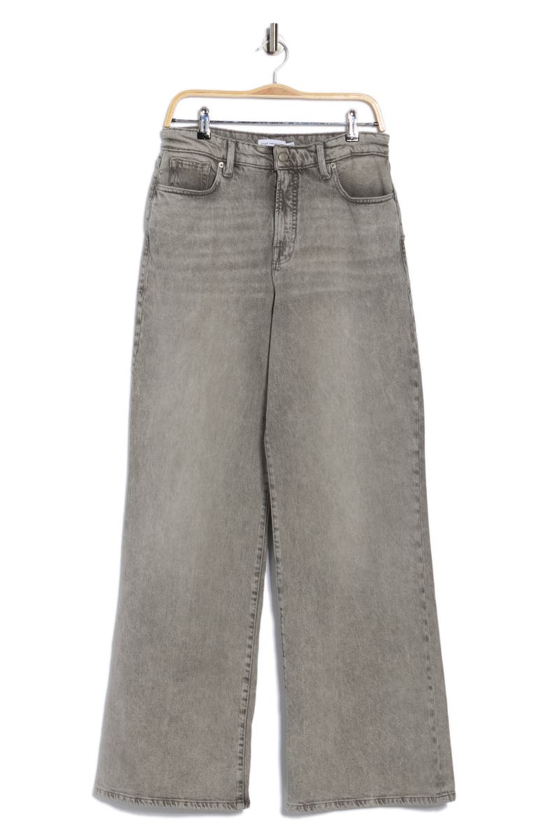 Good American Good Ease Relaxed Wide Leg Jeans, Alternate, color, Grey K328